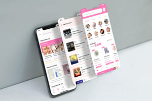 Beauty Mobile App Mockup